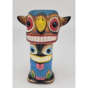 Vintage Ceramic Sonsco Totem Pole Salt And Pepper Shakers Japan